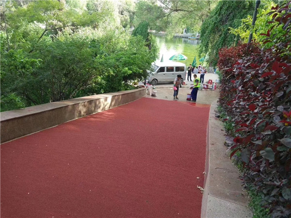 抚州彩色路面施工